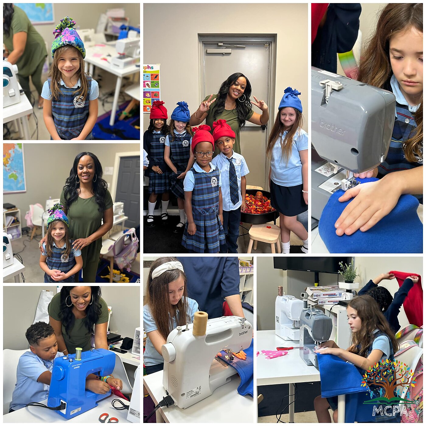Sewing at MCP Academy.